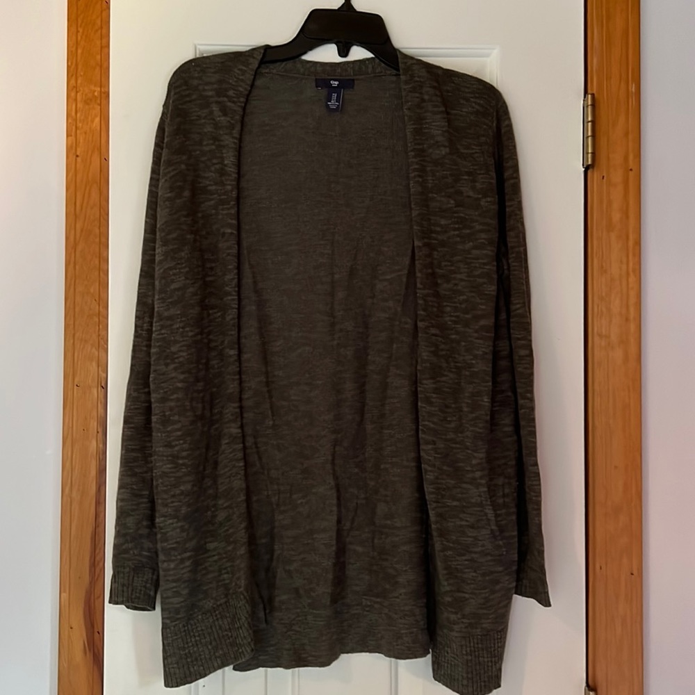 Olive Green Gap Cardigan